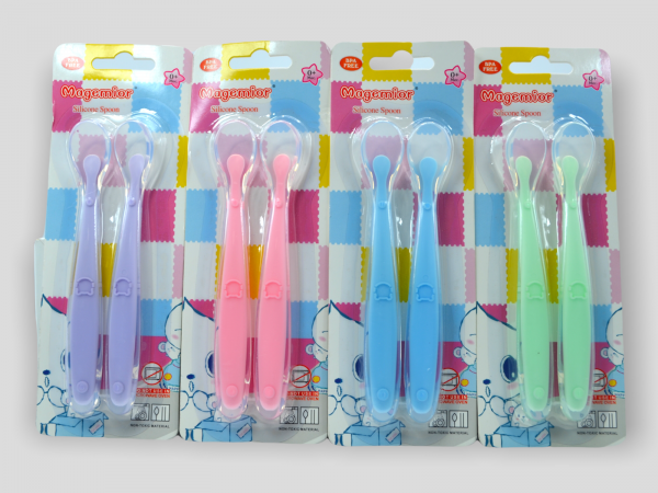 Cucharas Silicona Colores Pastel