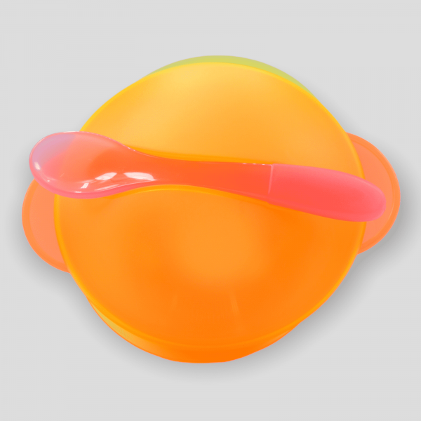 Portacomida Plástico con Cuchara y Base de Chupa - Imagen 4