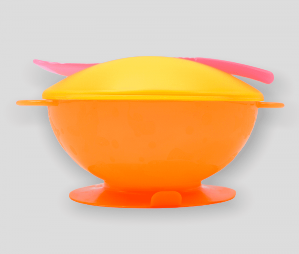 Portacomida Plástico con Cuchara y Base de Chupa - Imagen 2