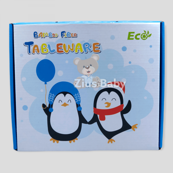 Vajilla en Bamboo Pingüino Azul - Imagen 5