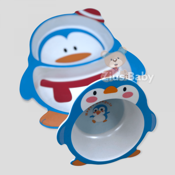 Vajilla en Bamboo Pingüino Azul - Imagen 3